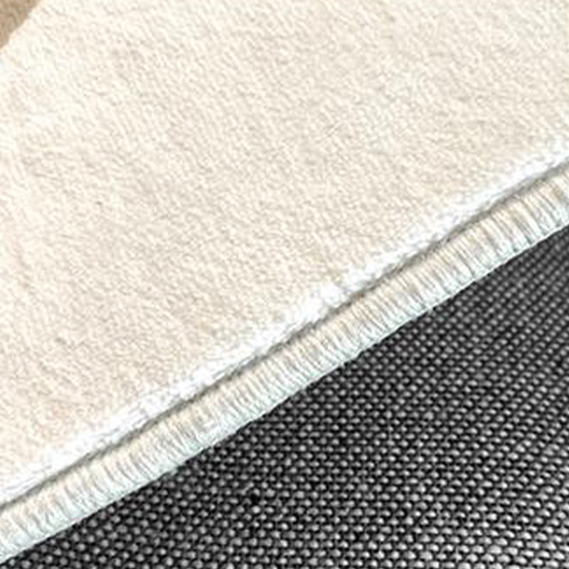 Apricot Color Piece Carpet Polyester Modern Carpet Washable Carpet for Living Room