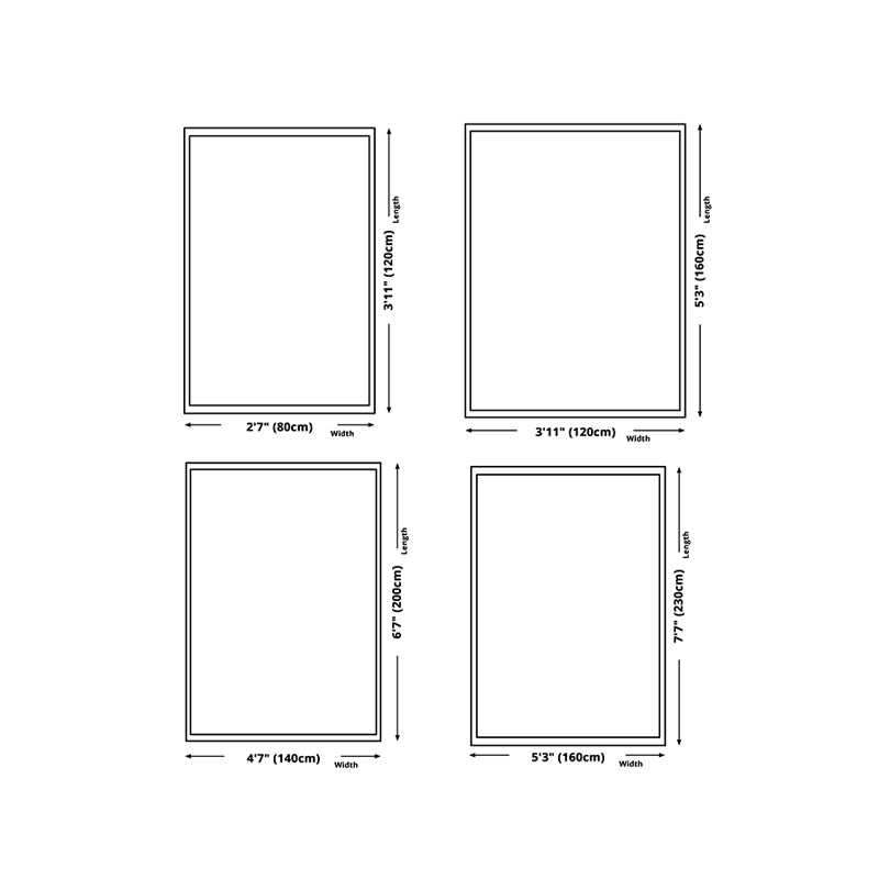 Apricot Color Piece Carpet Polyester Modern Carpet Washable Carpet for Living Room