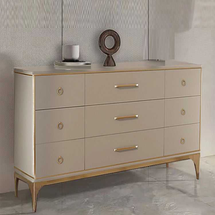 15.6-inch Width Storage Chest Contemporary Dresser with 9 Drawers