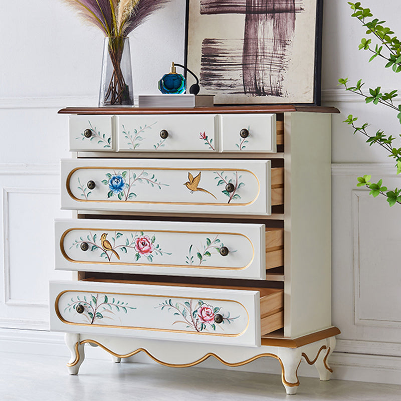 Contemporary Dresser Manufactured Wood Storage Chest with 3/4/5 Drawers