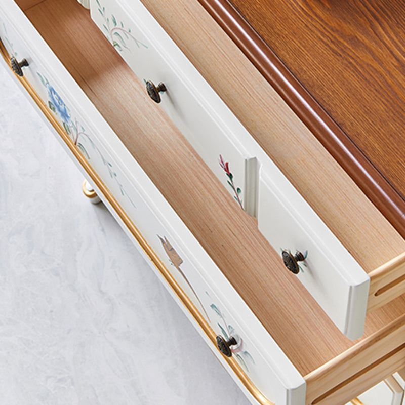 Contemporary Dresser Manufactured Wood Storage Chest with 3/4/5 Drawers