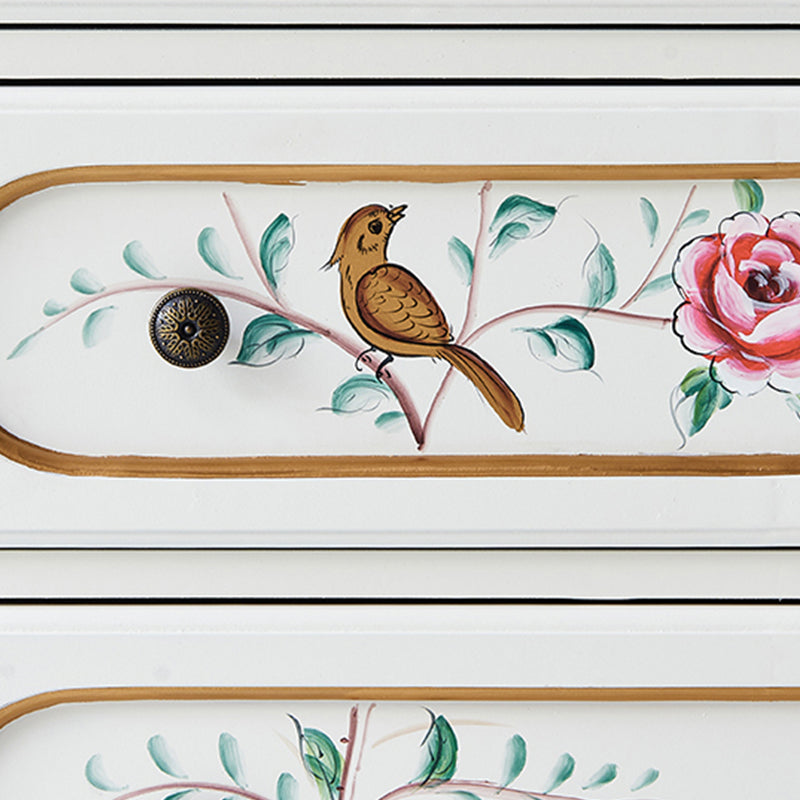 Contemporary Dresser Manufactured Wood Storage Chest with 3/4/5 Drawers