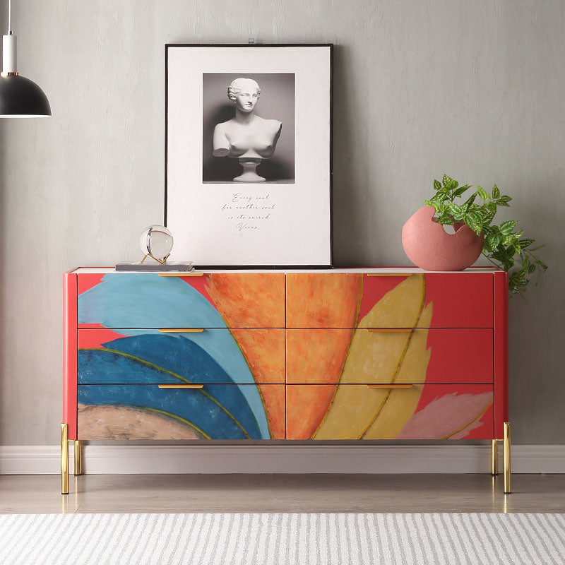 15.6-inch Width Modern Storage Chest Dresser Stone Storage Chest