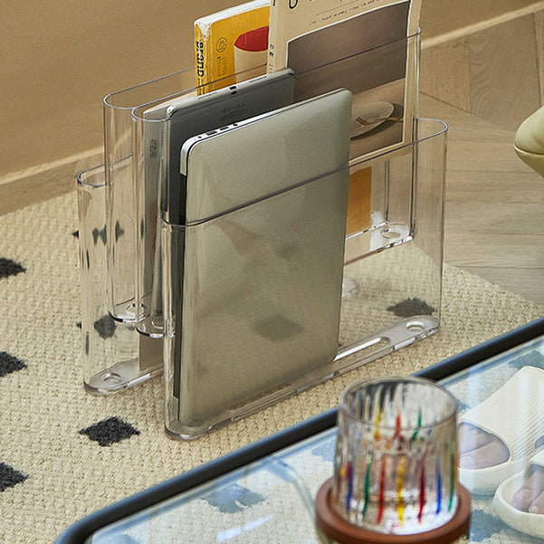 Contemporary Antique Finish Shelf Bookcase Plastic Book Shelf with Shelves