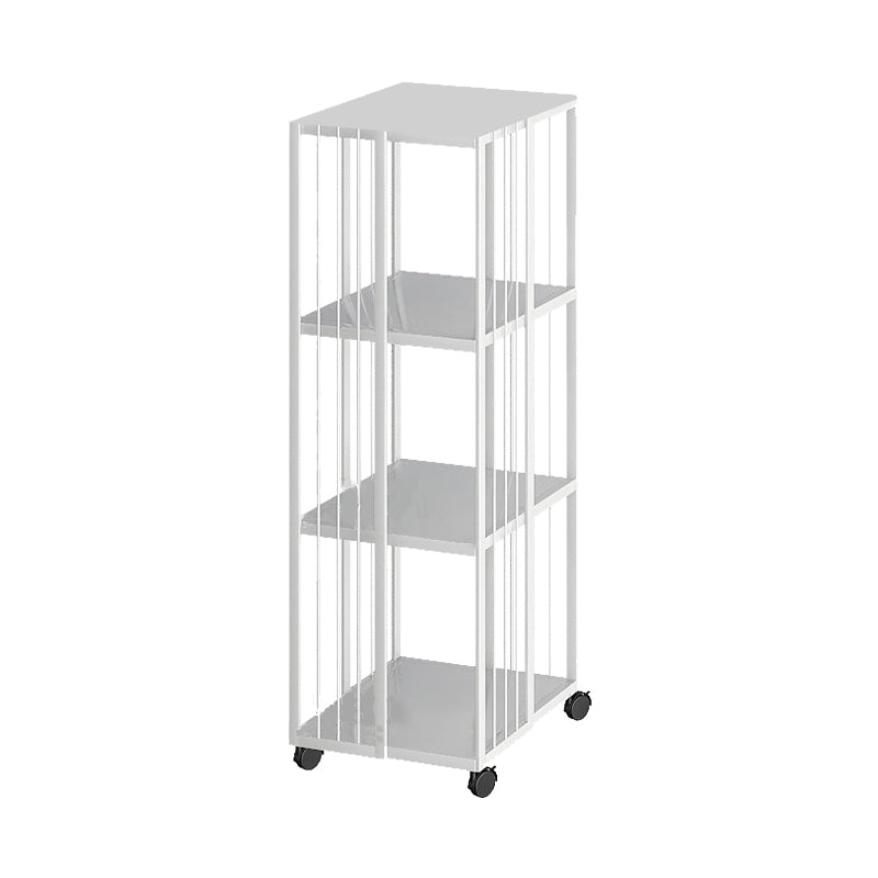Standard Metal Bookcase Industrial Open Back Bookshelf with Shelves