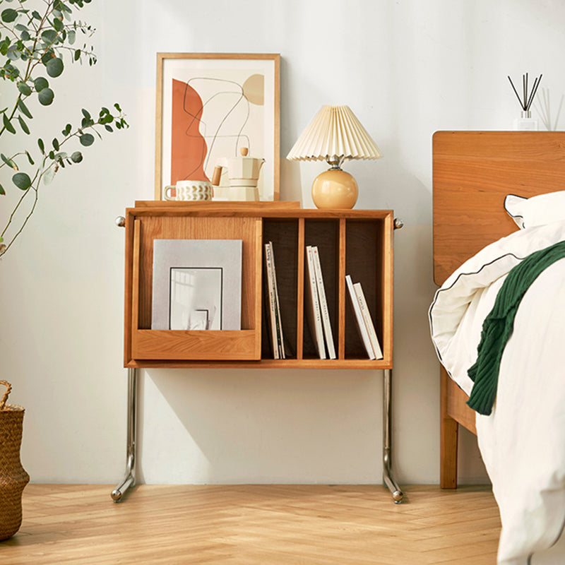 Modern Closed Back Standard Bookshelf Wooden Bookcase with Shelves