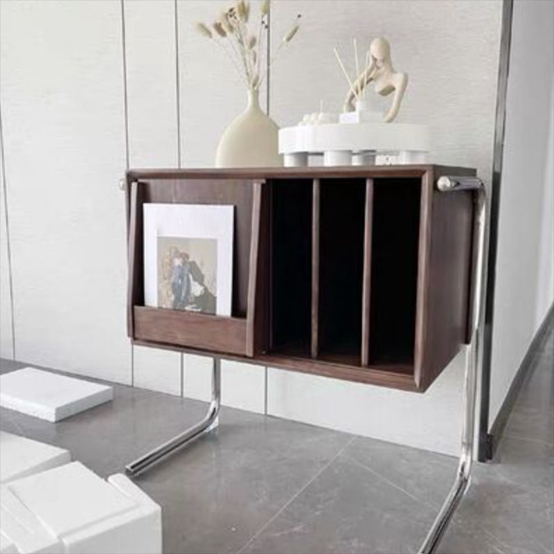 Modern Closed Back Standard Bookshelf Wooden Bookcase with Shelves