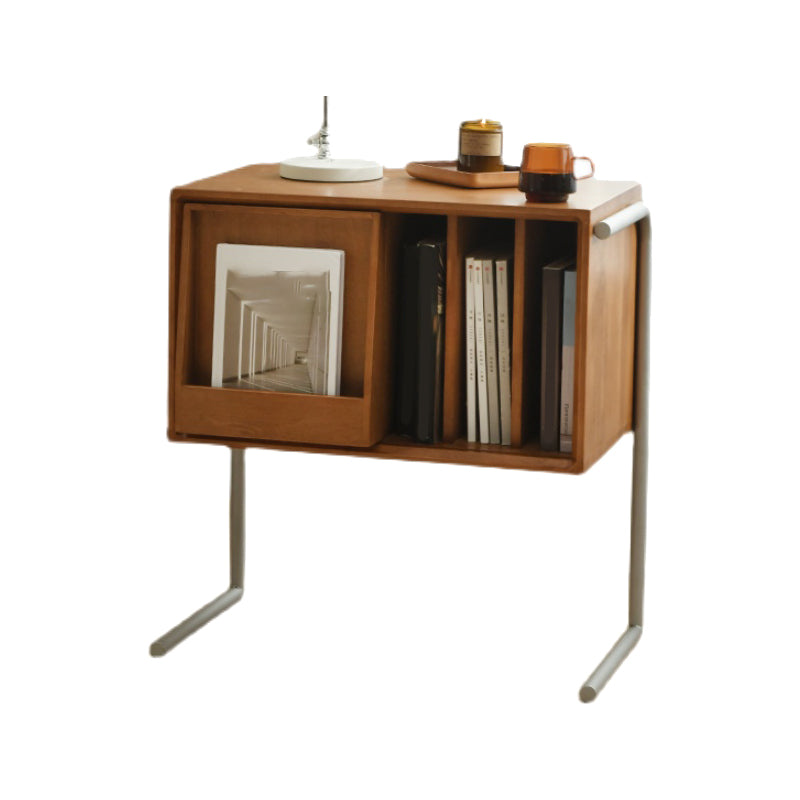 Modern Closed Back Standard Bookshelf Wooden Bookcase with Shelves