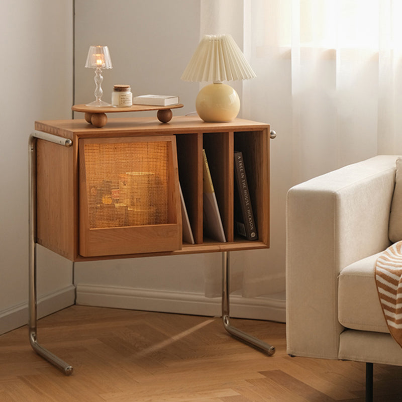 Modern Closed Back Standard Bookshelf Wooden Bookcase with Shelves