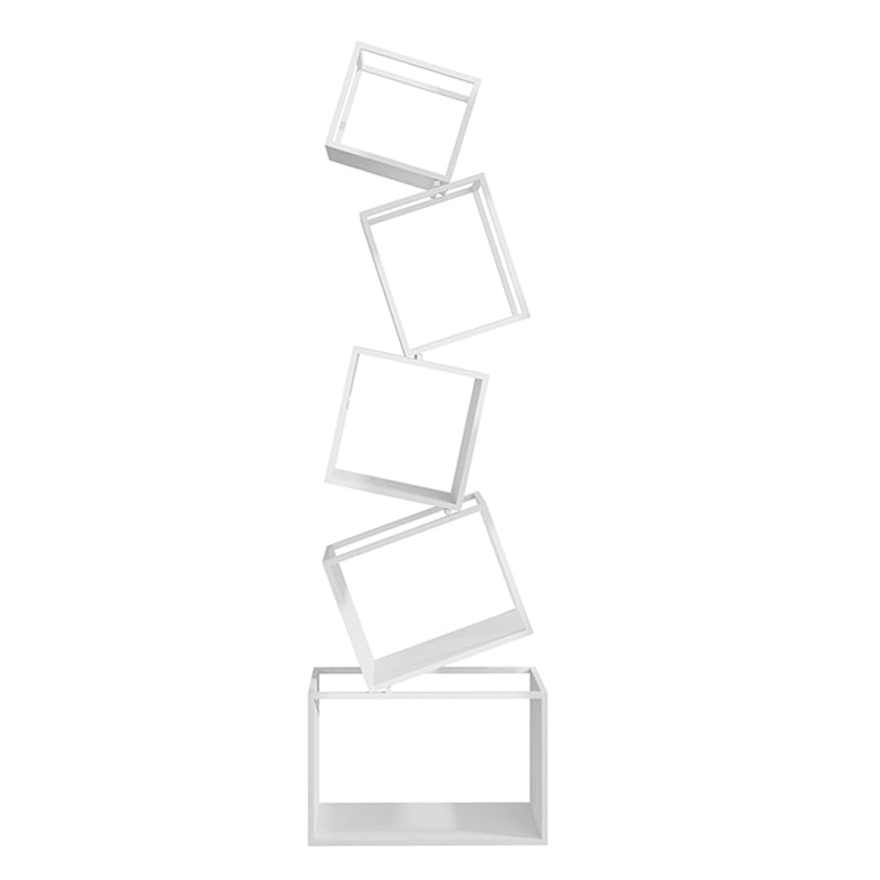 Modern Bookshelf Metal Open Shelf Bookcase with Shelves for Home Office