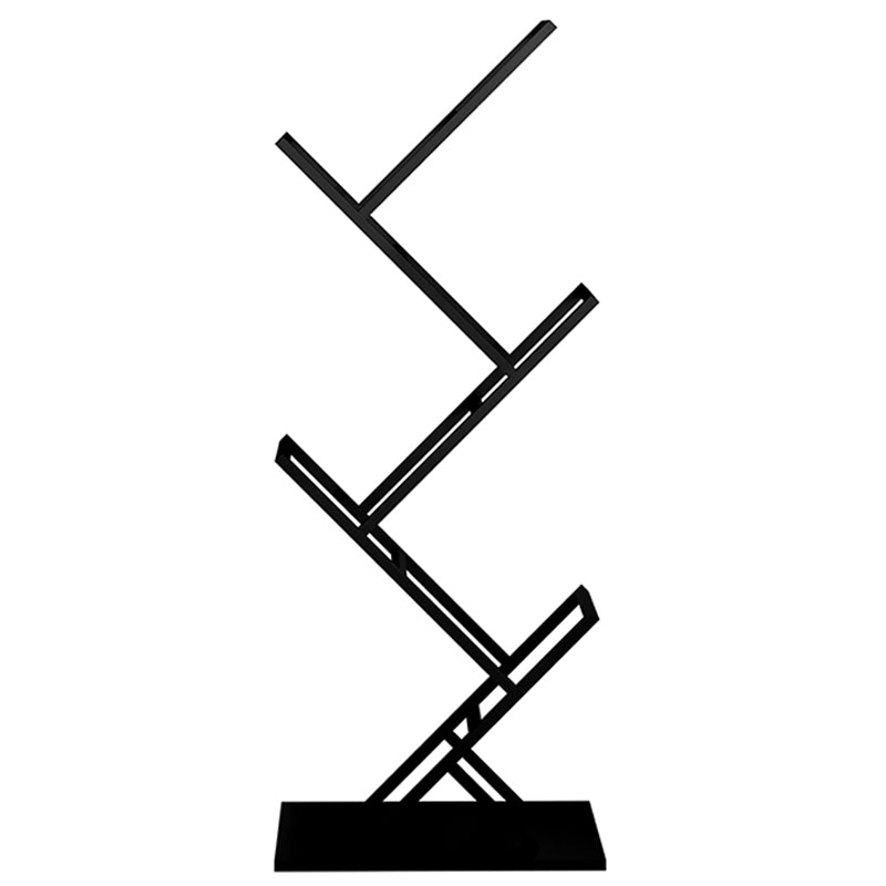 Modern Bookshelf Metal Open Shelf Bookcase with Shelves for Home Office