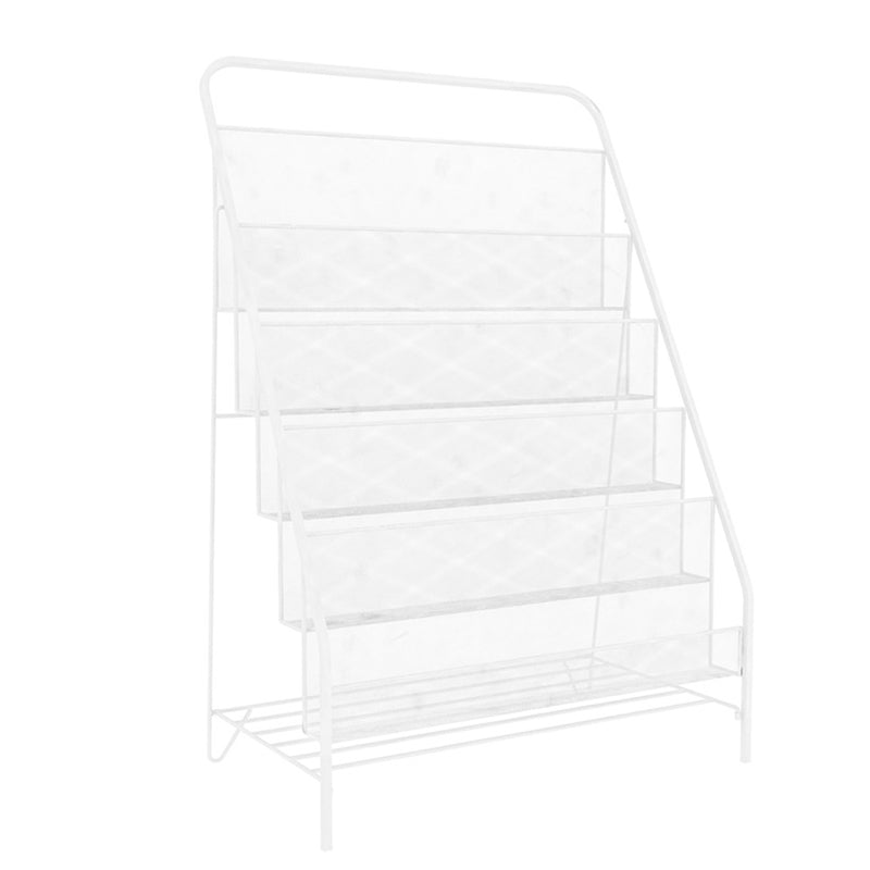 Scandinavian Shelf Bookcase Metal Etagere Bookshelf with Shelves