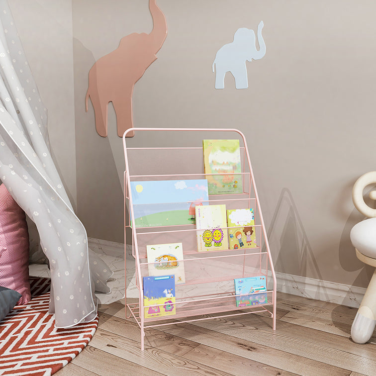 Scandinavian Shelf Bookcase Metal Etagere Bookshelf with Shelves