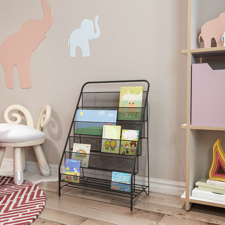 Scandinavian Shelf Bookcase Metal Etagere Bookshelf with Shelves