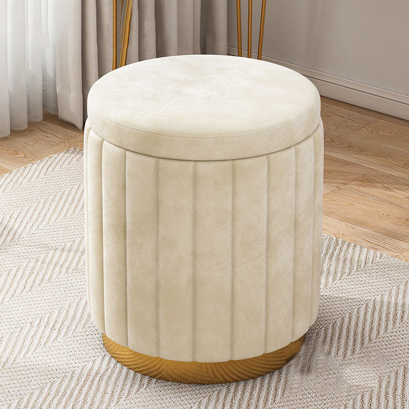 Grey Round Pouf Gorgeous Stain Resistant Pouf for Living Room