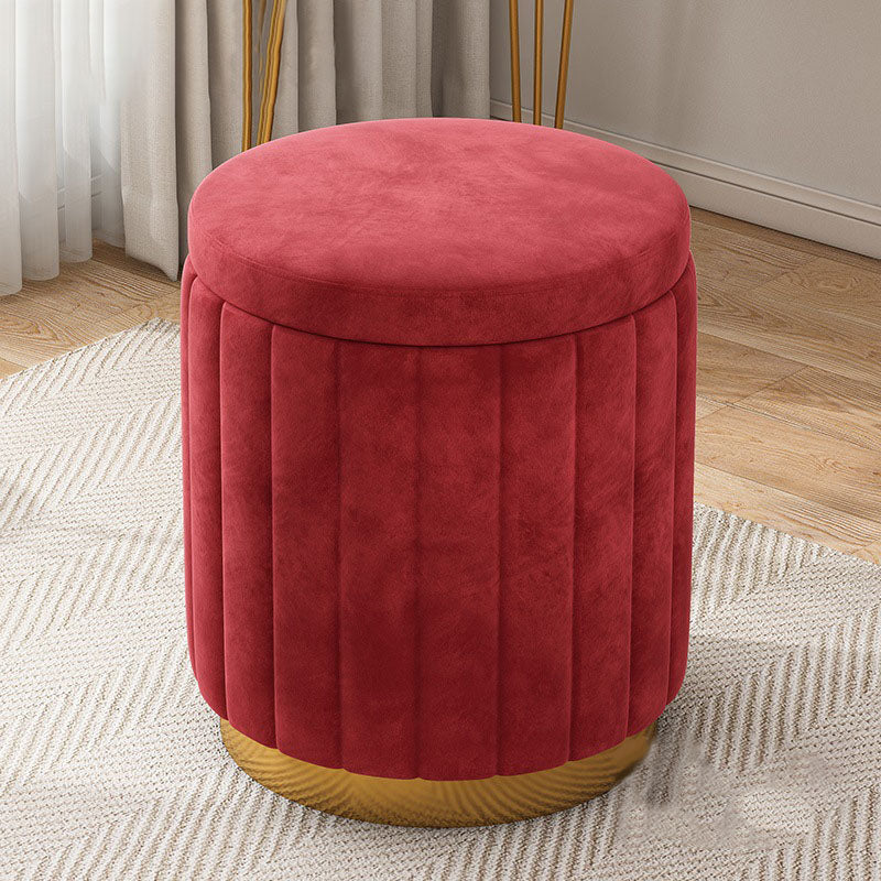 Grey Round Pouf Gorgeous Stain Resistant Pouf for Living Room