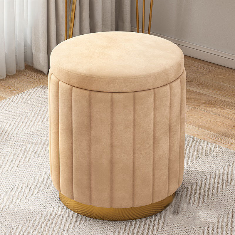 Grey Round Pouf Gorgeous Stain Resistant Pouf for Living Room