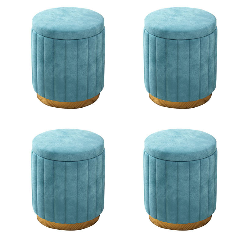 Grey Round Pouf Gorgeous Stain Resistant Pouf for Living Room