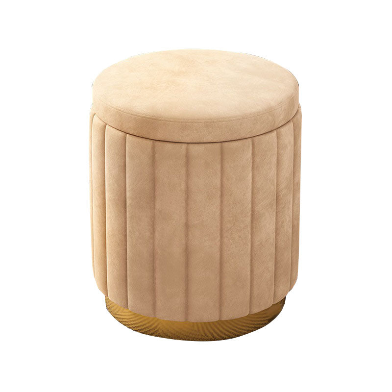 Grey Round Pouf Gorgeous Stain Resistant Pouf for Living Room