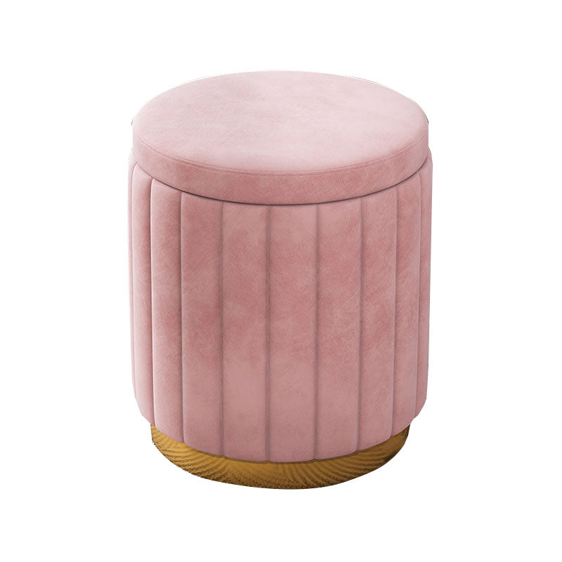 Grey Round Pouf Gorgeous Stain Resistant Pouf for Living Room