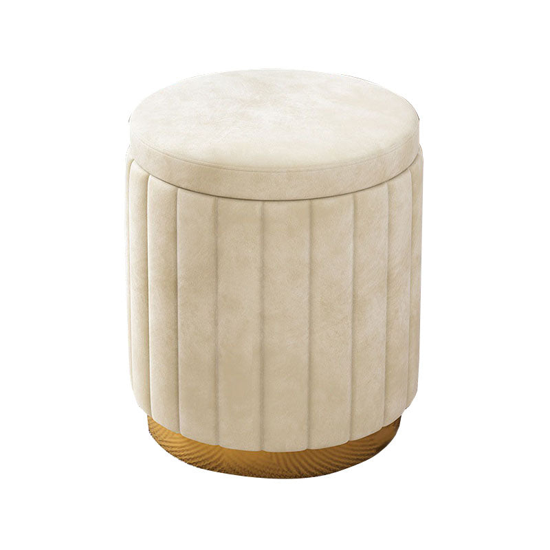 Grey Round Pouf Gorgeous Stain Resistant Pouf for Living Room