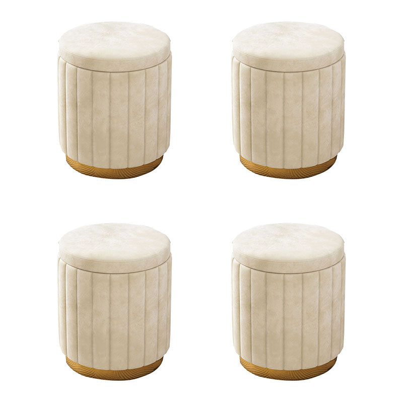 Grey Round Pouf Gorgeous Stain Resistant Pouf for Living Room