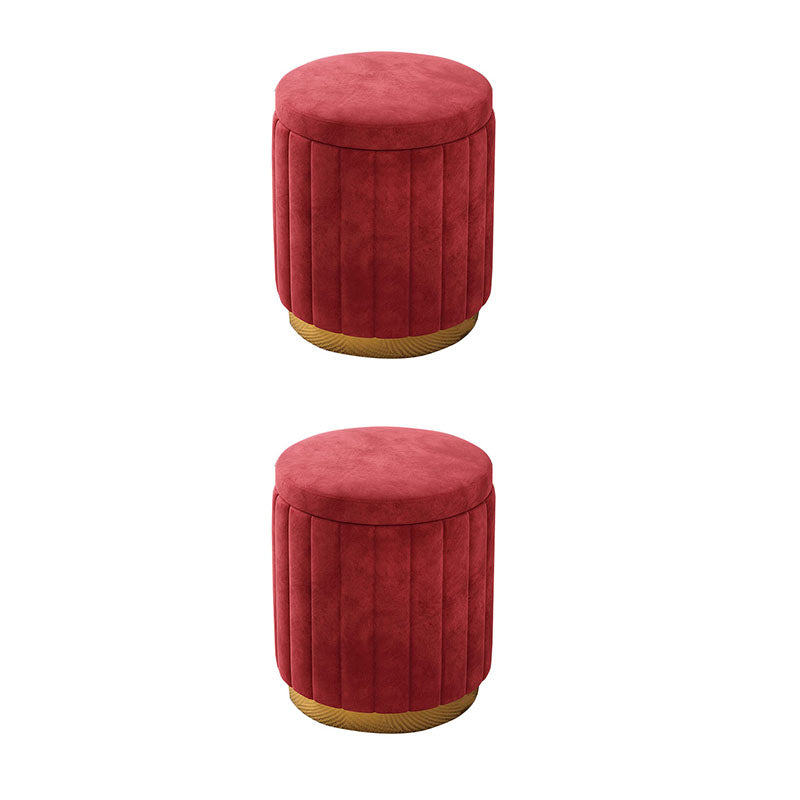 Grey Round Pouf Gorgeous Stain Resistant Pouf for Living Room