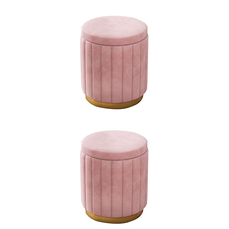 Grey Round Pouf Gorgeous Stain Resistant Pouf for Living Room