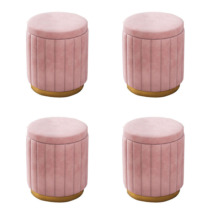 Grey Round Pouf Gorgeous Stain Resistant Pouf for Living Room