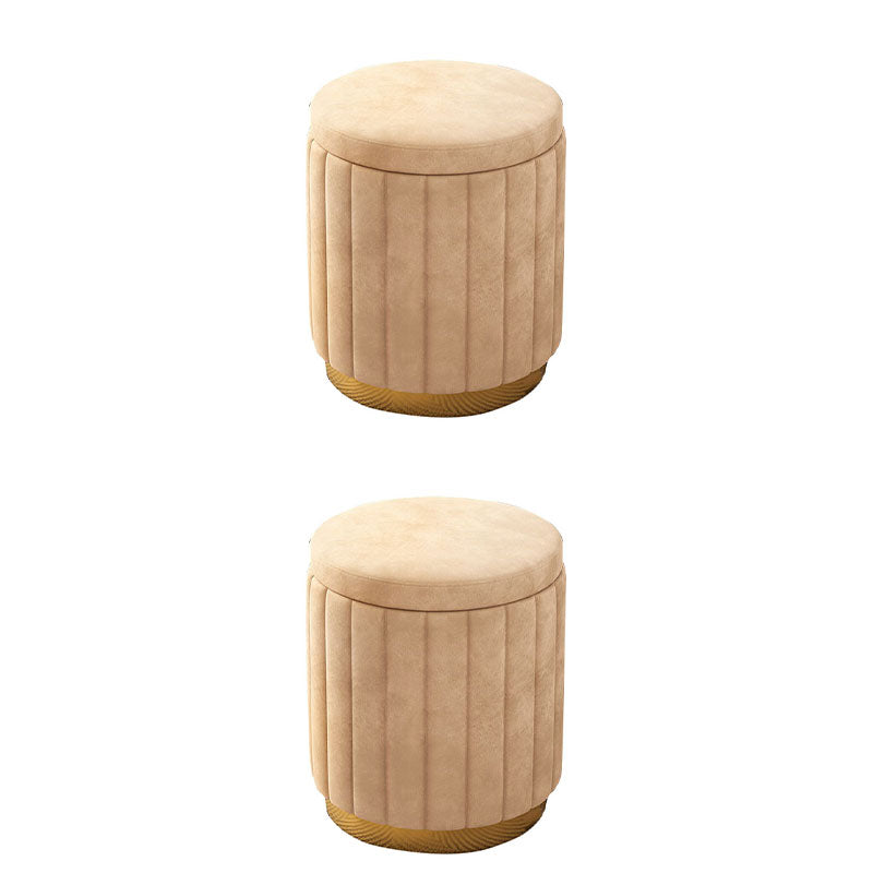 Grey Round Pouf Gorgeous Stain Resistant Pouf for Living Room