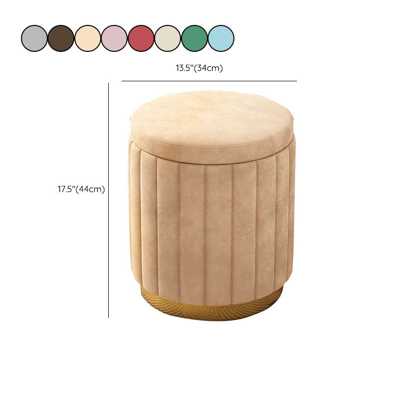 Grey Round Pouf Gorgeous Stain Resistant Pouf for Living Room