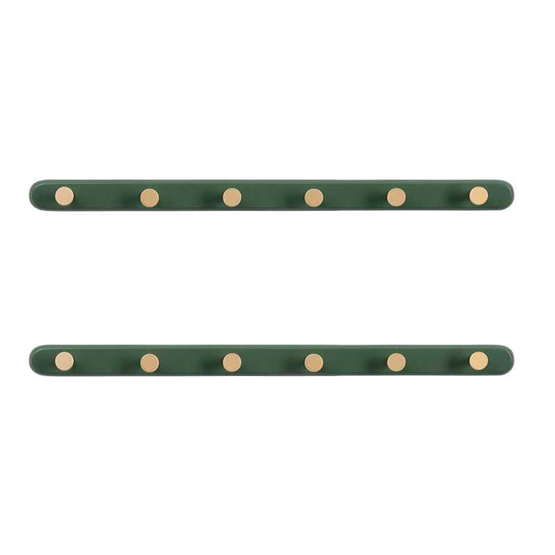 Scandinavian Coat Rack Wood Wall-Mounted Metal Hooks Entryway Coat Hanger