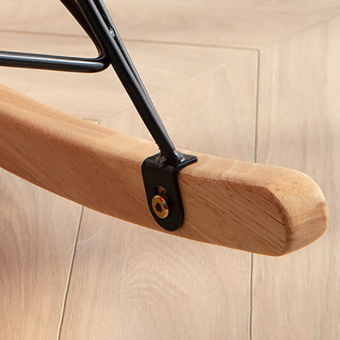 Modern Rocking Chair Solid Color Indoor Rocker Chair with Dark Legs