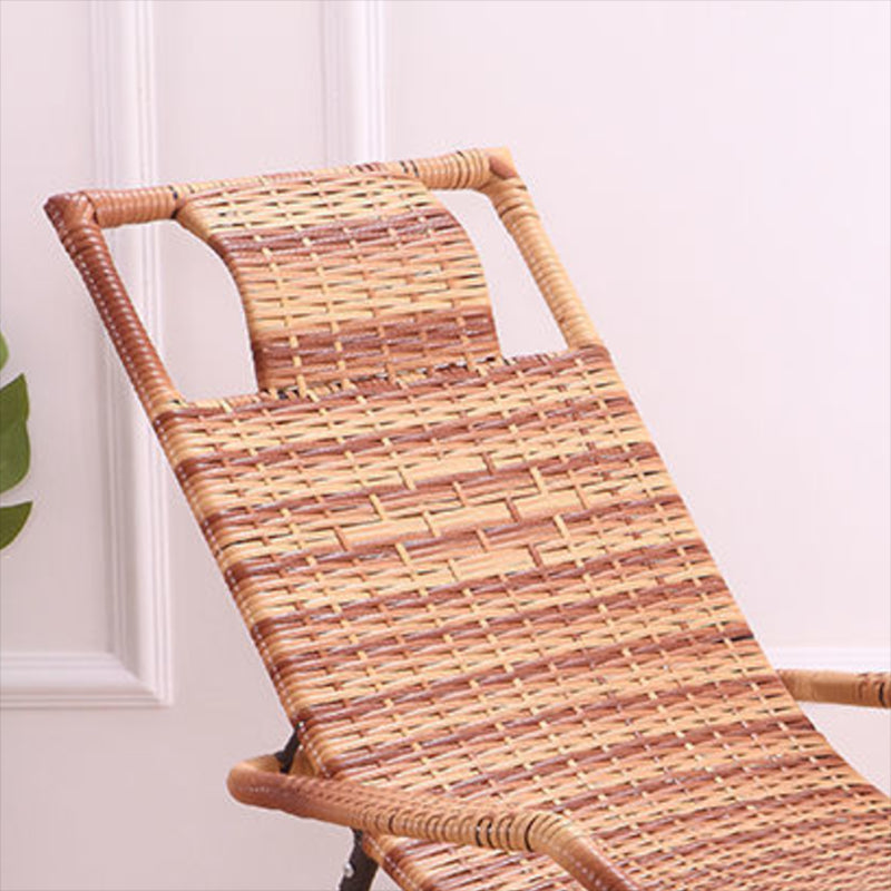 Rattan Rocking Chair Plain Water Resistant Woven Rope Modern Rocking Chair