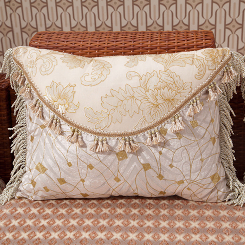 Tropical Style Rattan Accent Sofa and Chaise Slipcovered Sofa with Pillows