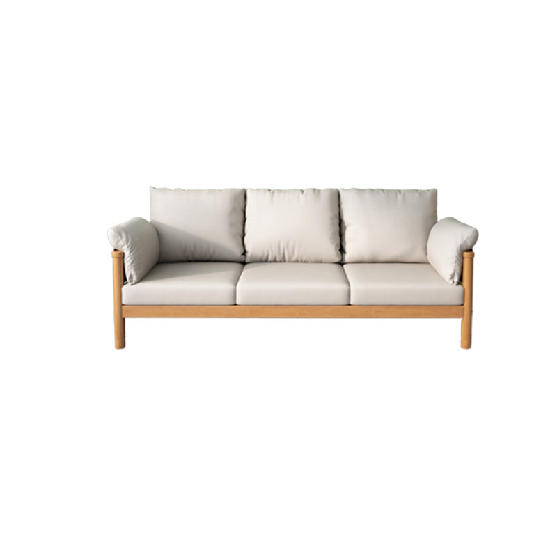 Scandinavian Pillow Top Arm Sofa Loose Back Living Room Settee