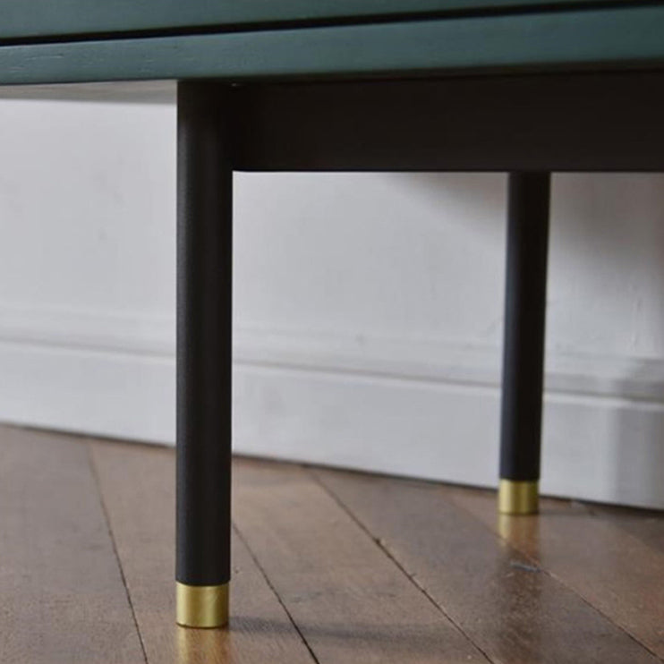 Contemporary Green Accent Chest with 8 Drawers and Straight Legs