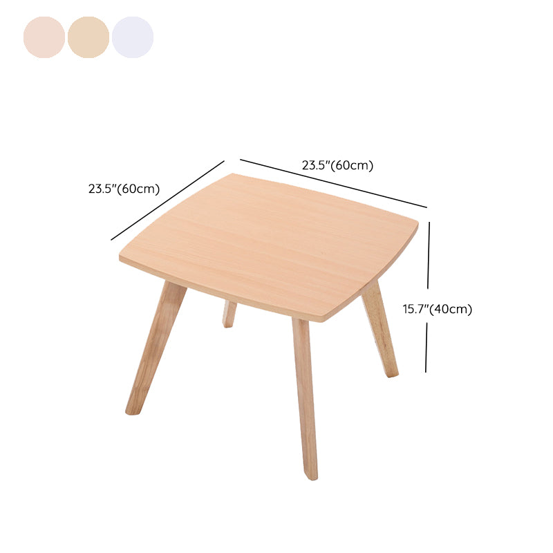 Contemporary Wooden Cocktail Table Round / Square / Triangle Top Coffee Table