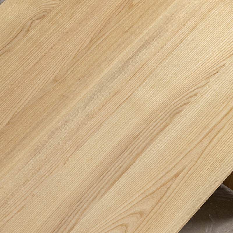 Contemporary 1 Single Coffee Cocktail Table in Pine Wood with 2 Legs