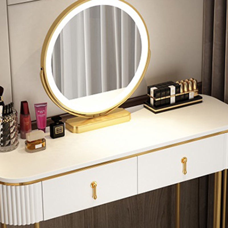 Glam 29.52" Height Makeup Vanity Set with Drawer and Mirror Vanity