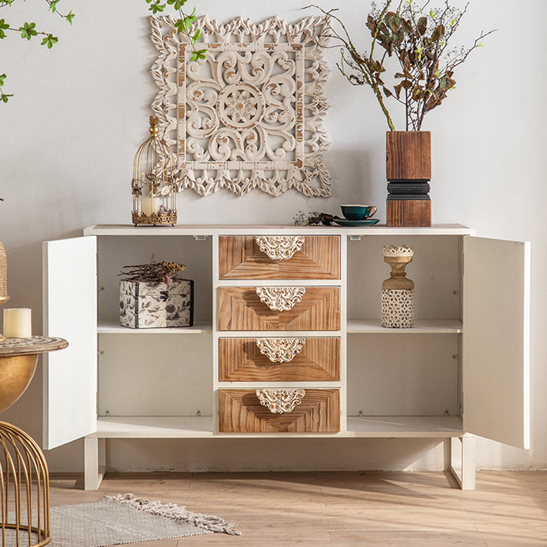 Industrial Standard Natural Accent Chest Distressed Wood Accent Cabinet