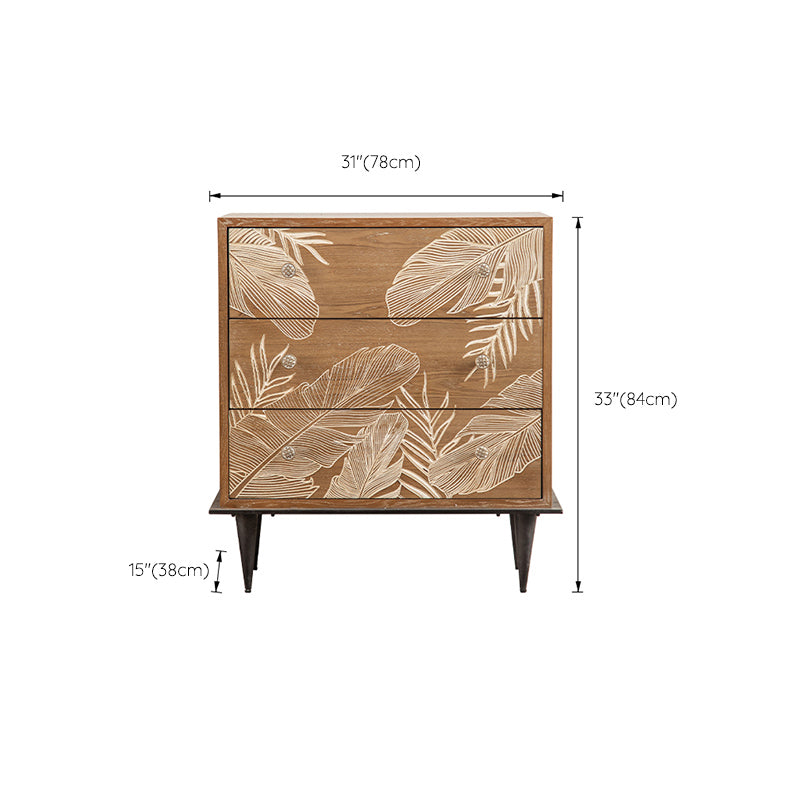 Industrial Standard Natural Accent Chest Distressed Wood Accent Cabinet