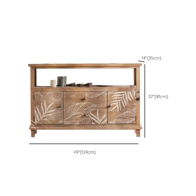Distressed Wood Accent Chest Industrial Knobs Wood Accent Cabinet