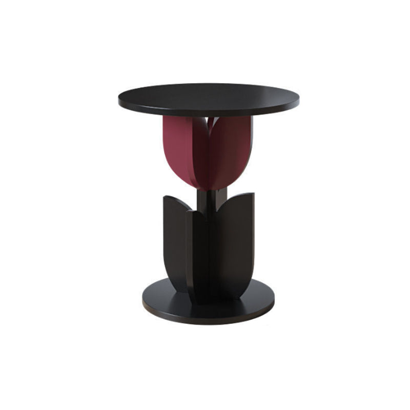 Modern Style Colored Irregular Side Table Faux Wood End Table Set