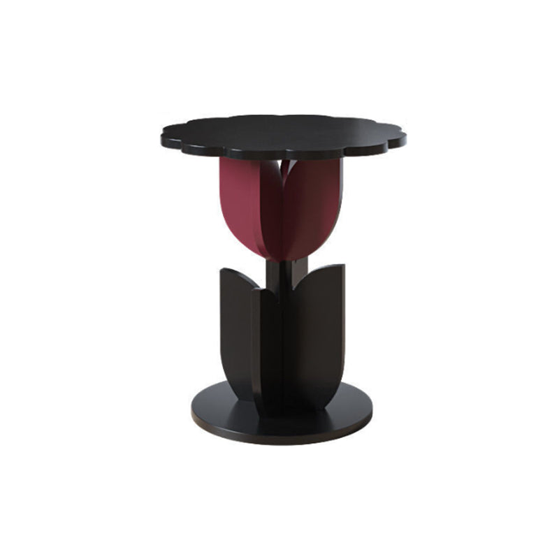 Modern Style Colored Irregular Side Table Faux Wood End Table Set