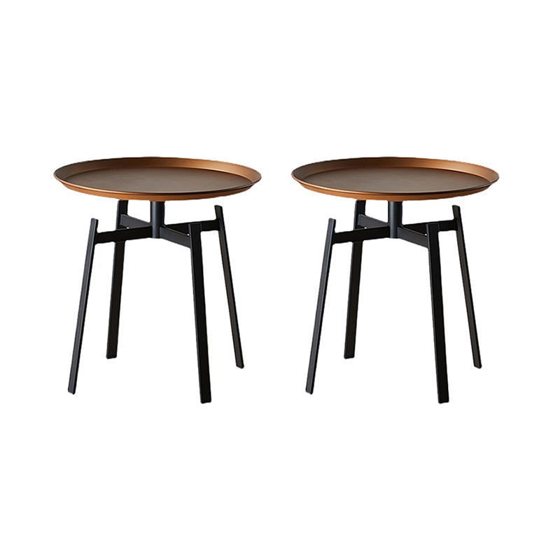 19.68 inch Tall Side Table Modern Metal Tray Top Side End Table