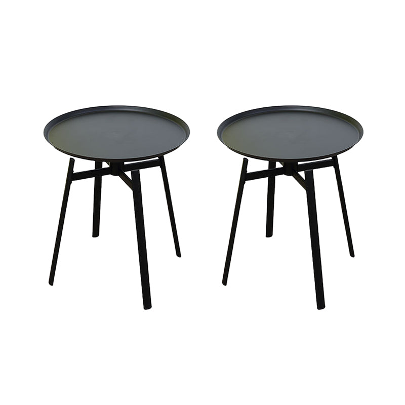 19.68 inch Tall Side Table Modern Metal Tray Top Side End Table