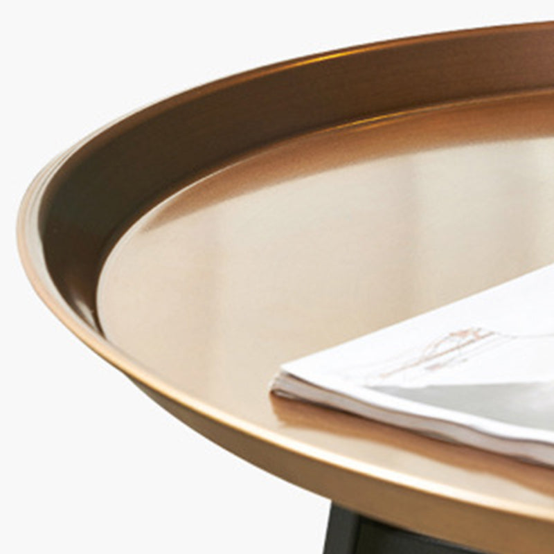19.68 inch Tall Side Table Modern Metal Tray Top Side End Table