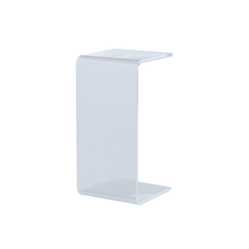 11.81" Wide Plastic Side End Table Abstract Sofa Side Accent Table