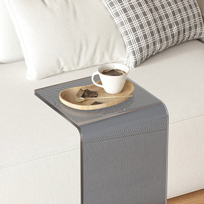 11.81" Wide Plastic Side End Table Abstract Sofa Side Accent Table